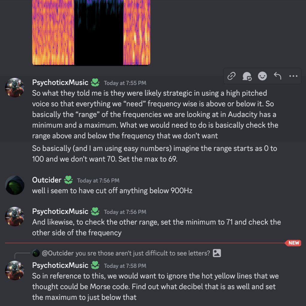 Discord conversation